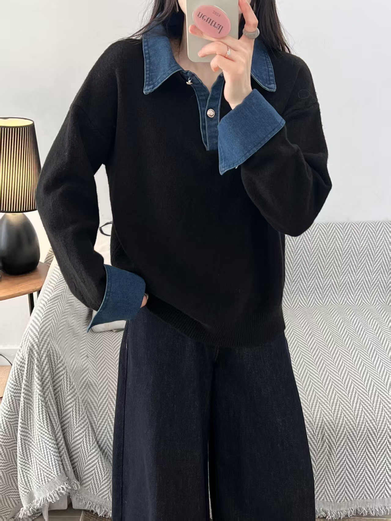 Kristine | Casual Genser med Moderne Detaljer