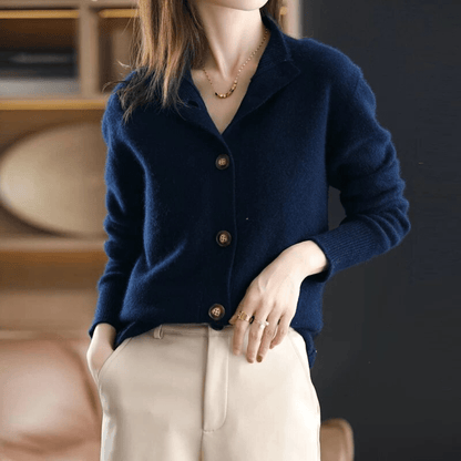 Anny - Luksuriøs Cashmere Strikket Cardigan