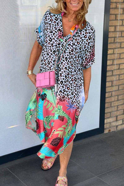 Amanda - Avslappet Leopardkjole
