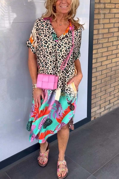 Amanda - Avslappet Leopardkjole