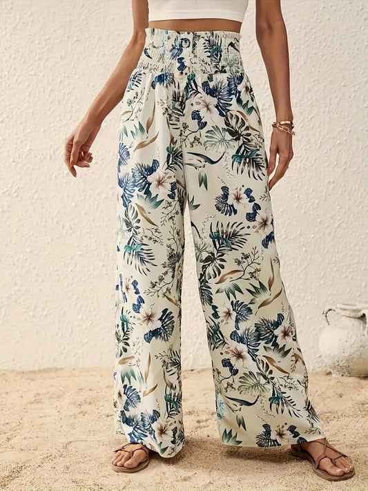 Léonie™ | Lett Dame Sommerbukse med Unik Blomsterprint
