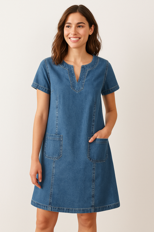 Mathea | Myk Denim Kjole