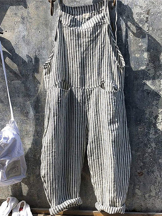 Torly | Avslappet Hverdagsbuksedress Med Striper
