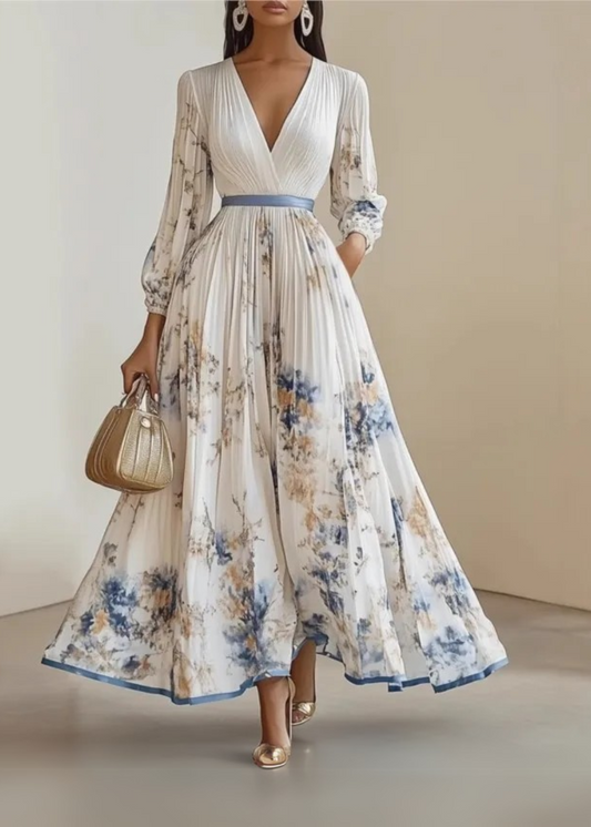 Katie - Elegant Blomster Maxi Kjole