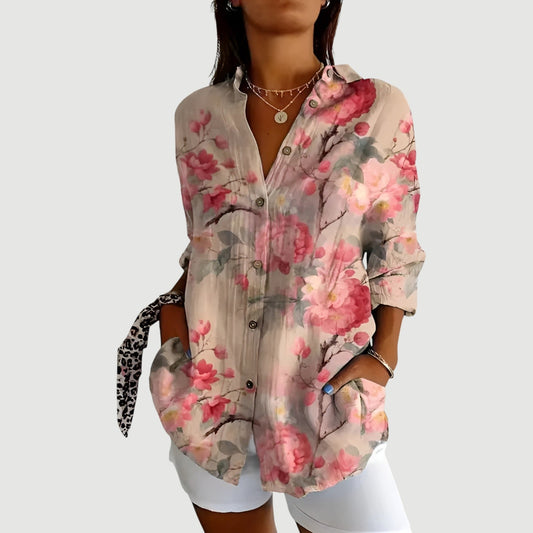 Ida™ | Kunstnerisk Blomst Bluse