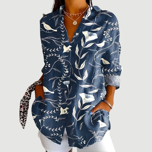Josefine™ | Kunstnerisk Blomst Bluse
