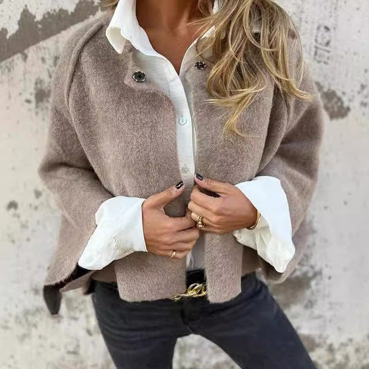 Eldfrid | Kort Jakke med Elegant Struktur