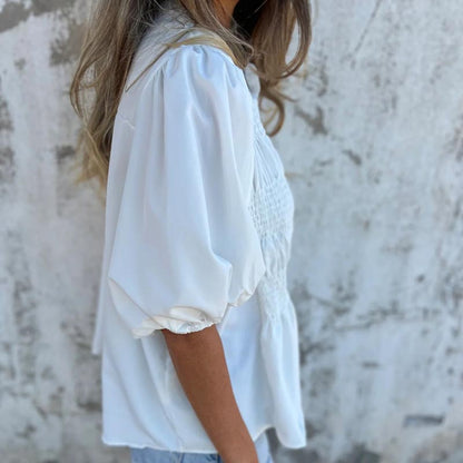 Tordis | Elegant bluse i Ibiza-stil