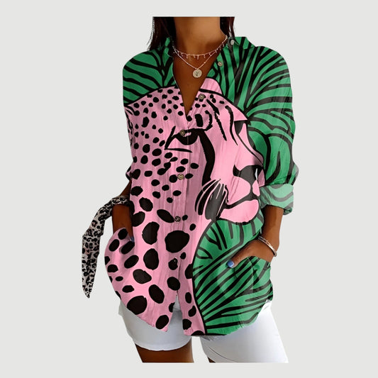 Vera™ | Kunstnerisk Blomst Bluse