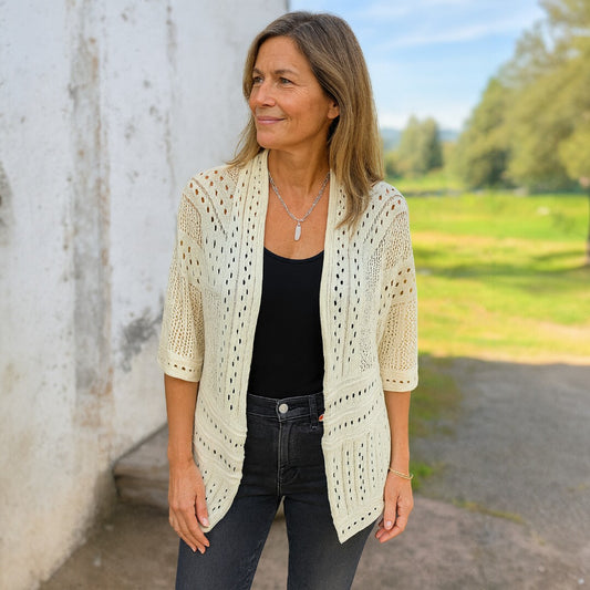 Siglinn | Luftig Heklet Cardigan